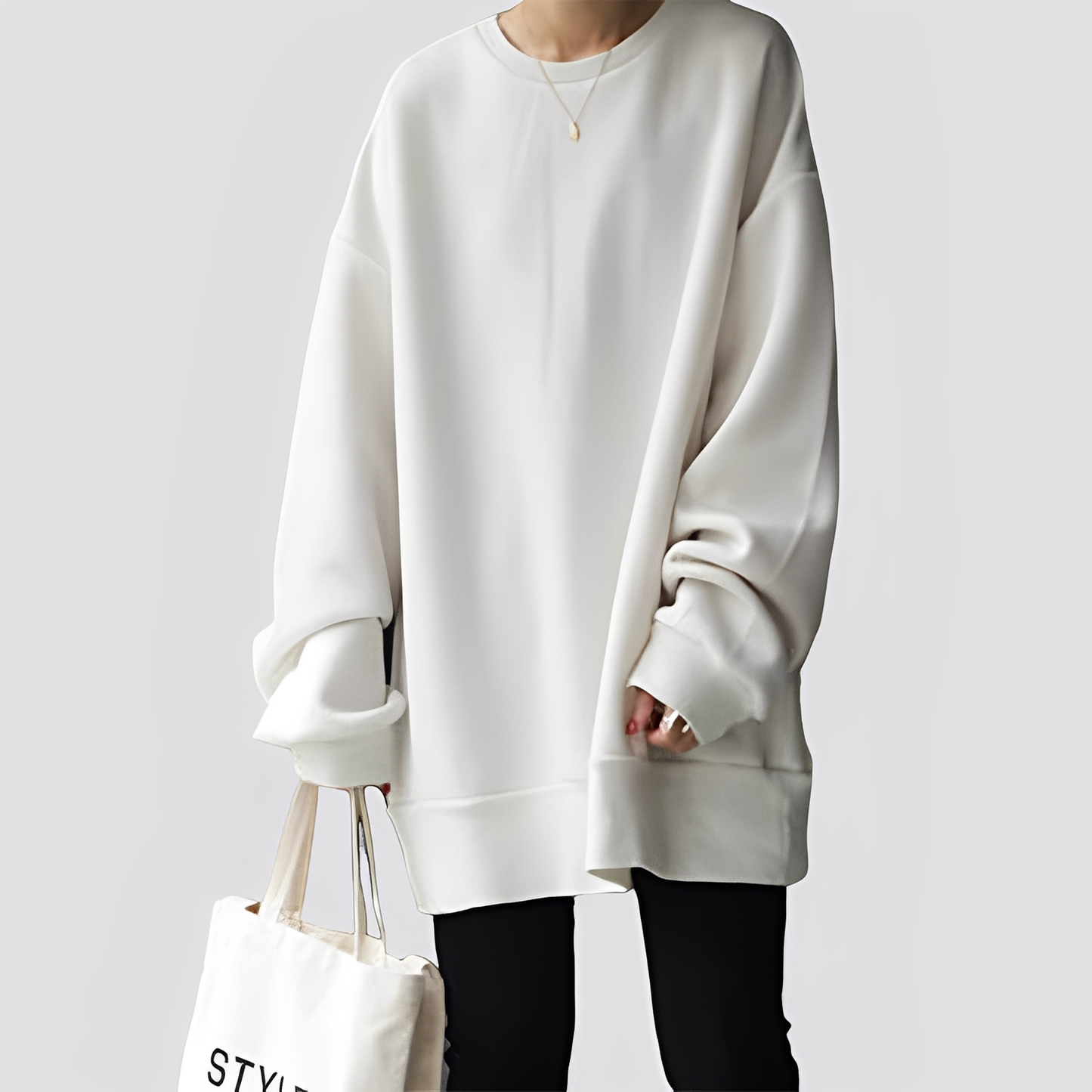 Damen Oversize Sweater Modern Chic