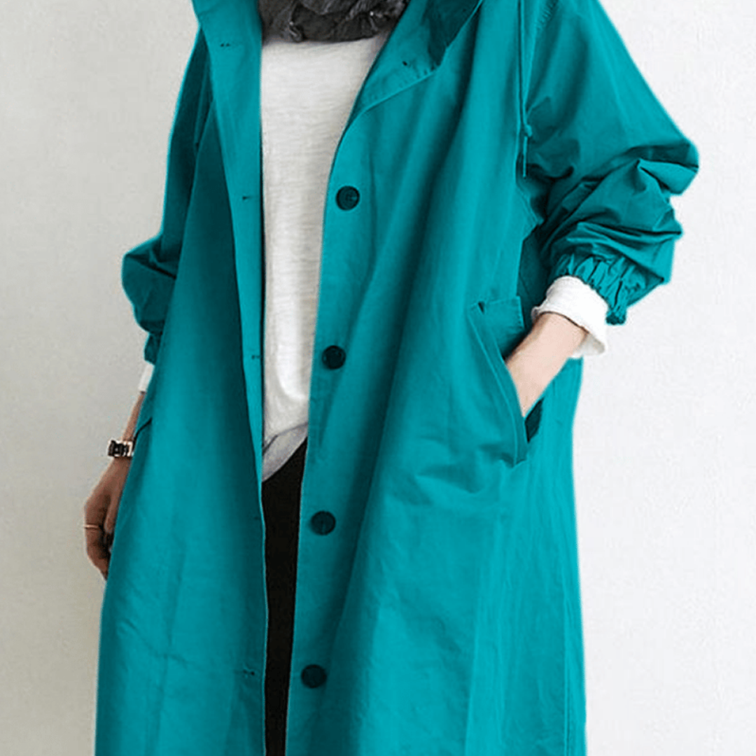Waterproof Women's Long Elegant Coat