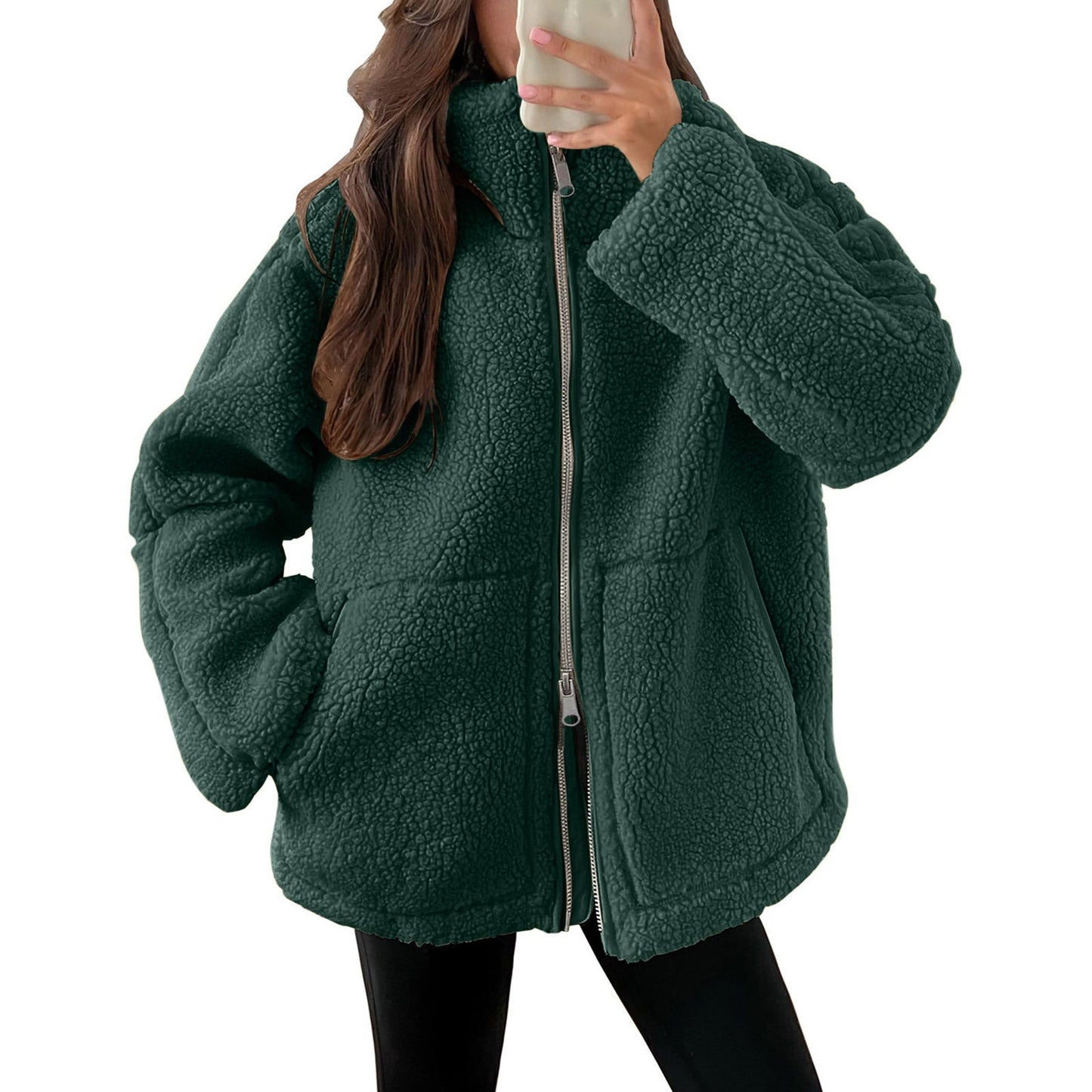 Soft Women's Teddy Look Wool Jacket
