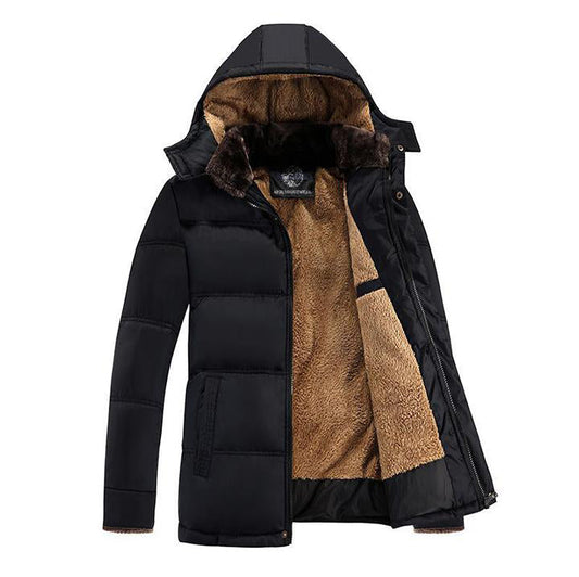 Stylische Fleece-Parka Wintermantel Modern Design - IdealeKleiden
