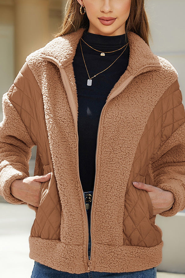 Soft Women's Cardigan Plush Jacket Long Sleeve