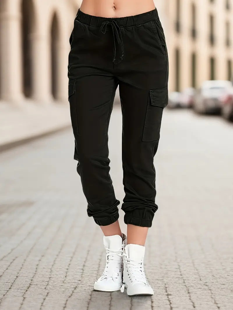 Scarlett - Spring Trousers Cotton Elastic