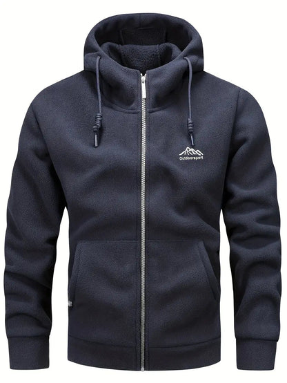 Men's Warm Hooded Fleece Jacket