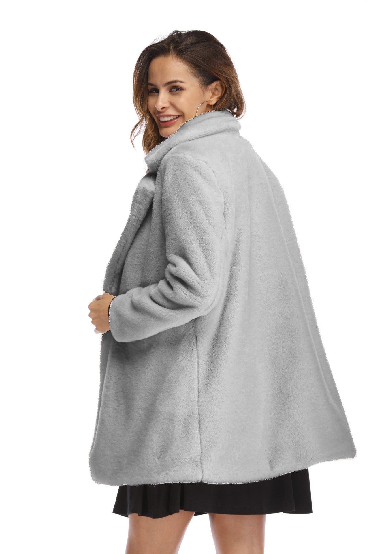 Women's Oversized Plush Jacket Soft & Elegant