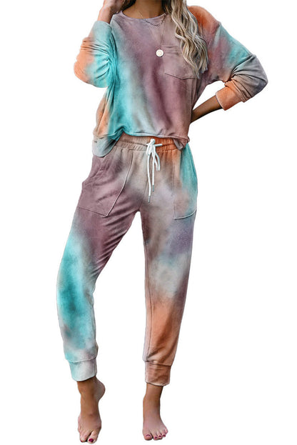 Women's Comfortable Tie-Dye Leisure Suit