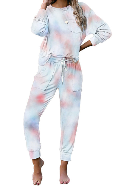 Women's Comfortable Tie-Dye Leisure Suit