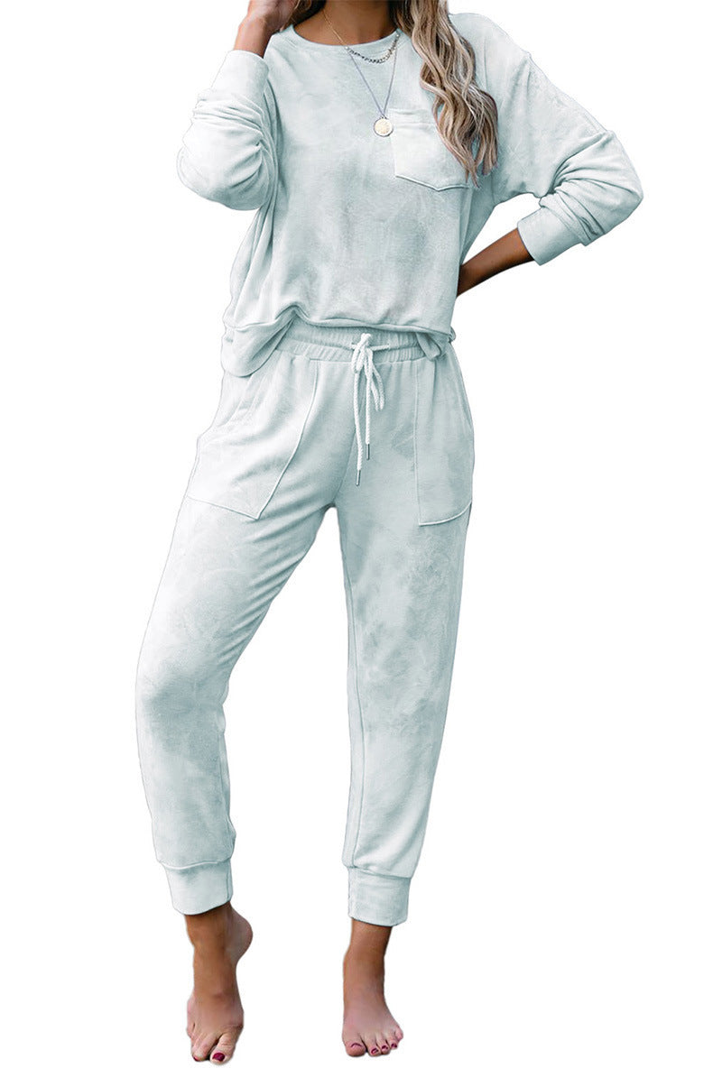 Women's Comfortable Tie-Dye Leisure Suit