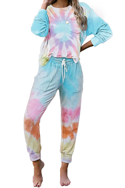Women's Comfortable Tie-Dye Leisure Suit