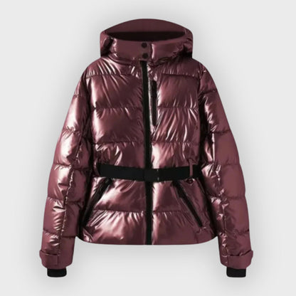 Women's Stylish Belted Puffer Jacket