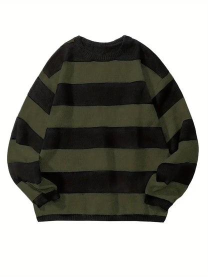 Men's Striped Retro Style Pullover