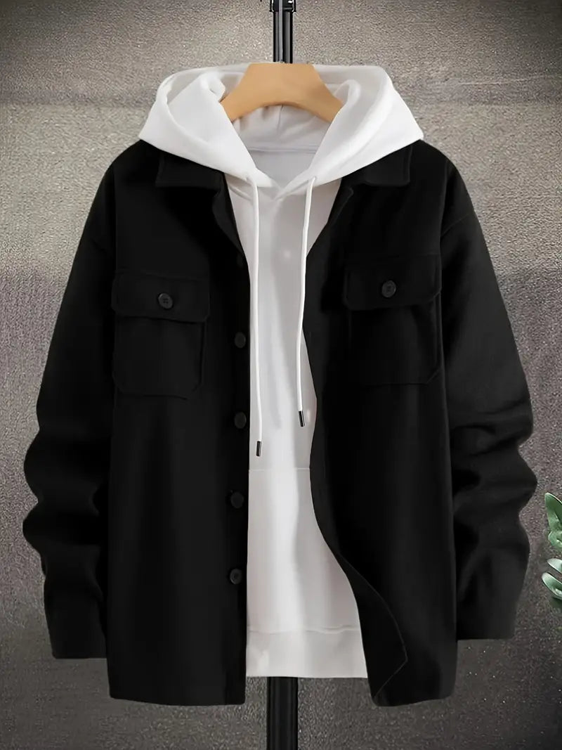 Casual Men's Jacket Long Sleeve Casual Style