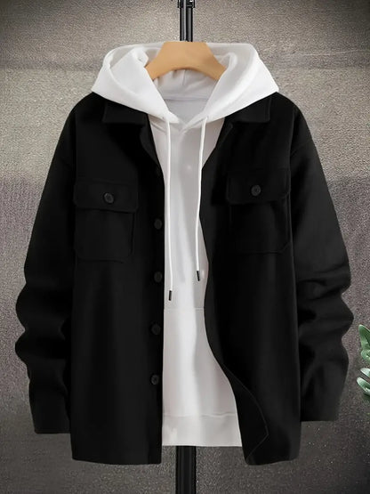 Casual Men's Jacket Long Sleeve Casual Style