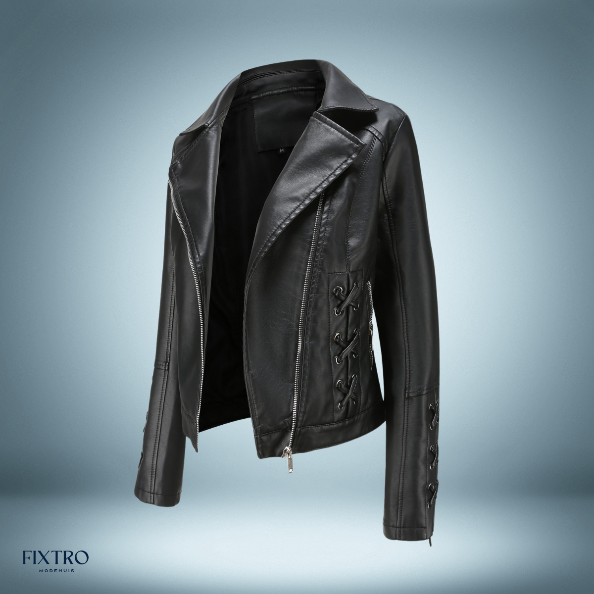 Leather Jacket Biker Style Braids