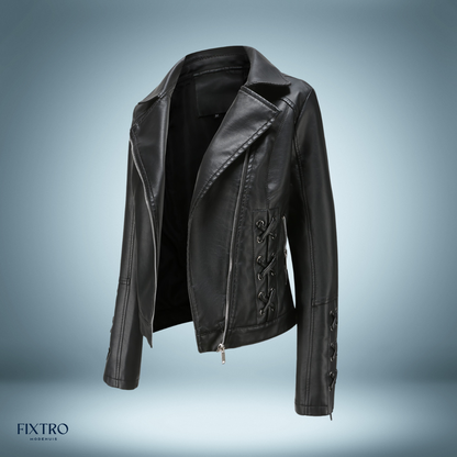 Leather Jacket Biker Style Braids