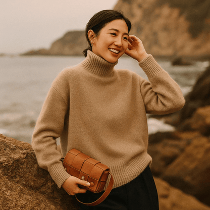 Weiches Cashmere Turtleneck Pullover