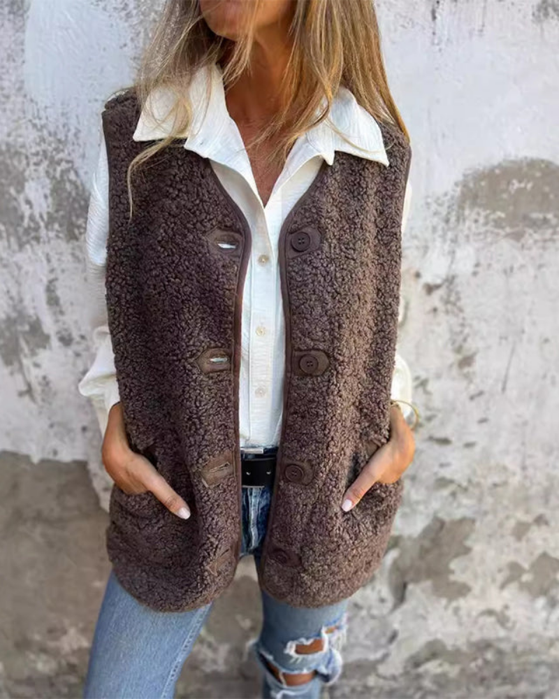 Women's Winter Vest Soft Wool Quality