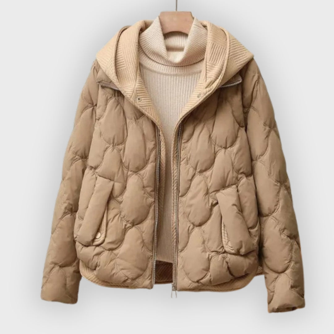 Rosé Steppjacke Frauen Winter - IdealeKleiden