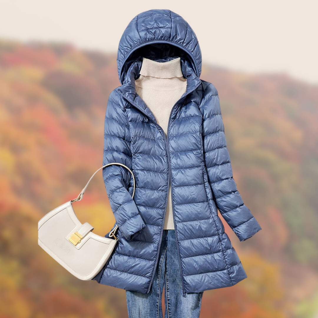 Damen Steppjacke Leicht Kapuzenstyle - IdealeKleiden