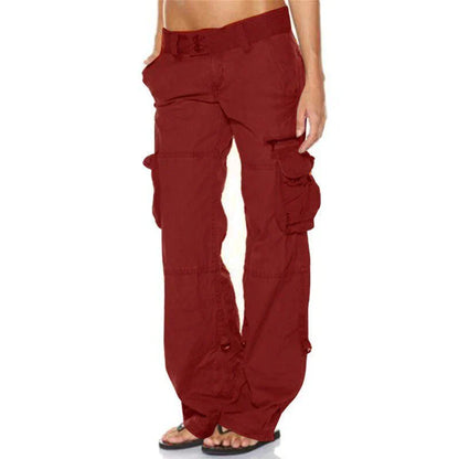 Elegant Women's Cargo Pants Slim Fit Style