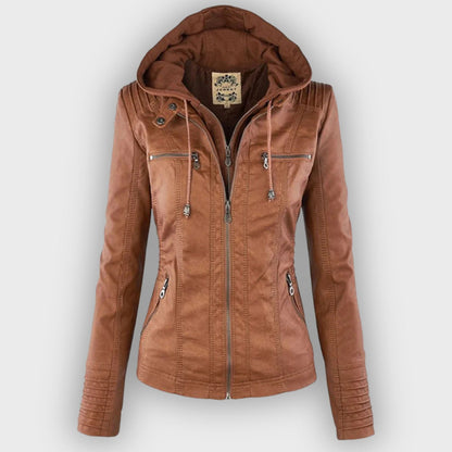 Weatherproof rain jacket with hood