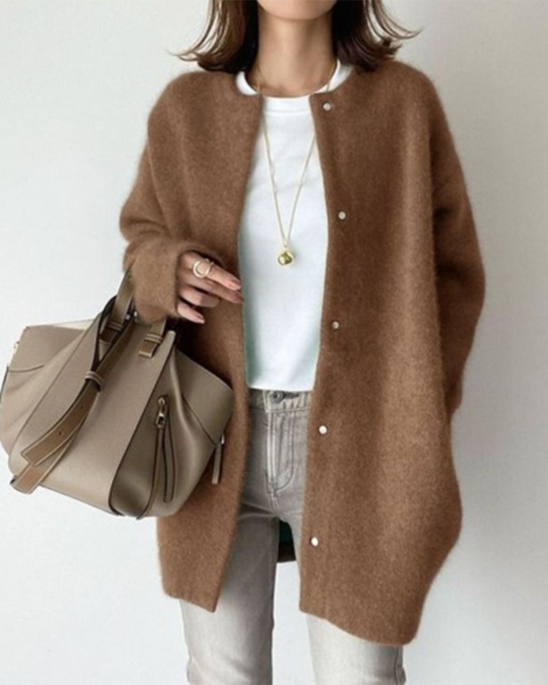 Women's Scarf Cardigan Soft Woolly