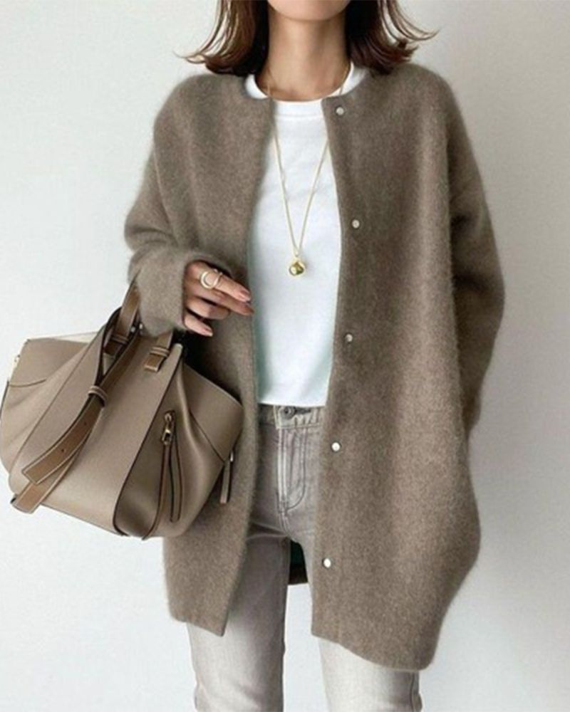 Women's Scarf Cardigan Soft Woolly