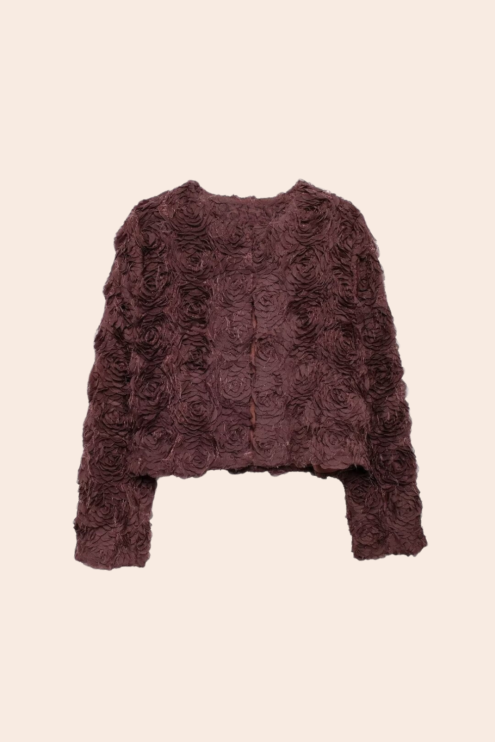 Fashionable cropped jacket with embroidery