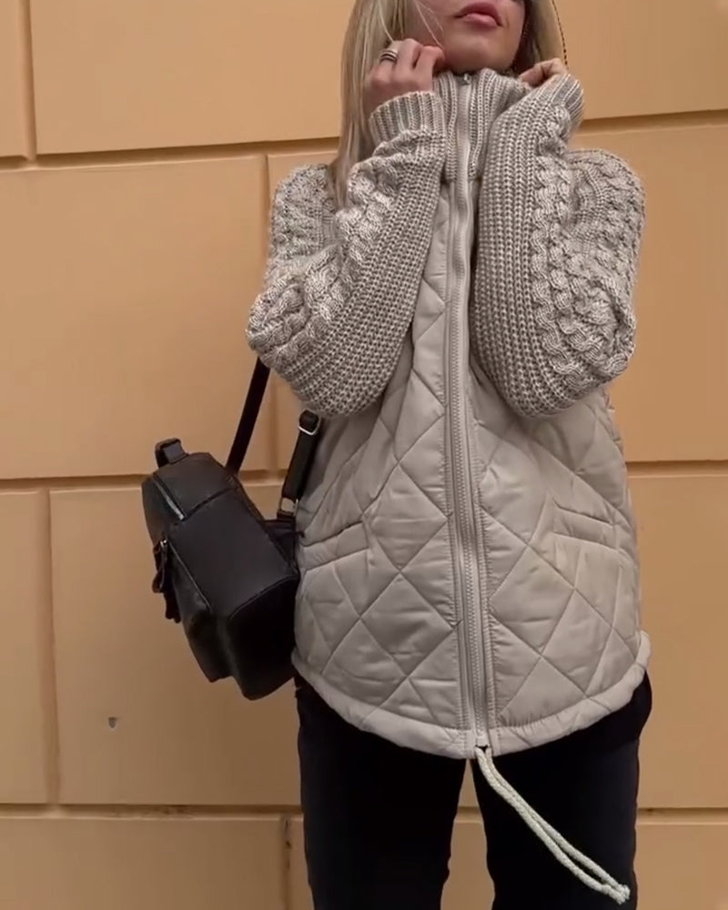 Women's Winter Coat Zipper Collar
