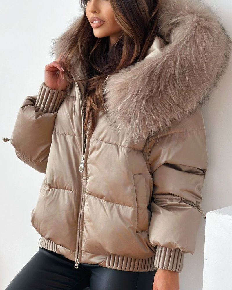 Hooded Coat Casual Warm