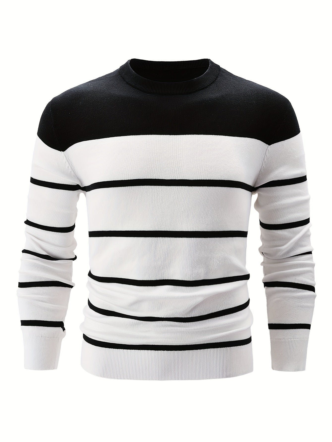 Striped Cotton Sweater Elegant Look