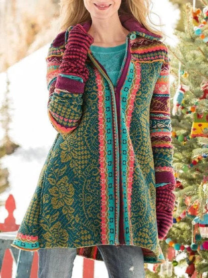 Women's Coat Casual Pattern Fitted Stylish
