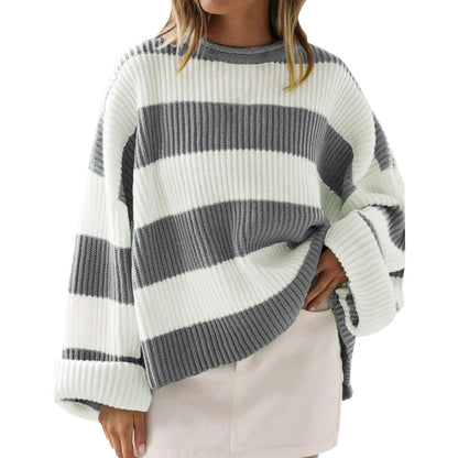 Striped Sweater for Women - Modern Chic
