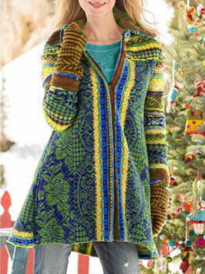 Women's Coat Casual Pattern Fitted Stylish