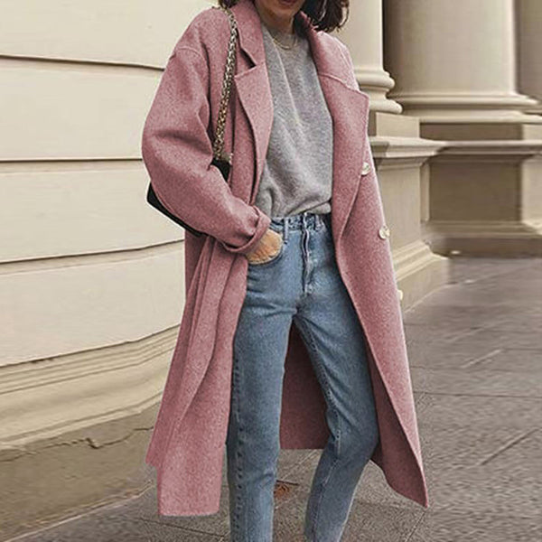 Elegant Women's Coat Long and Versatile