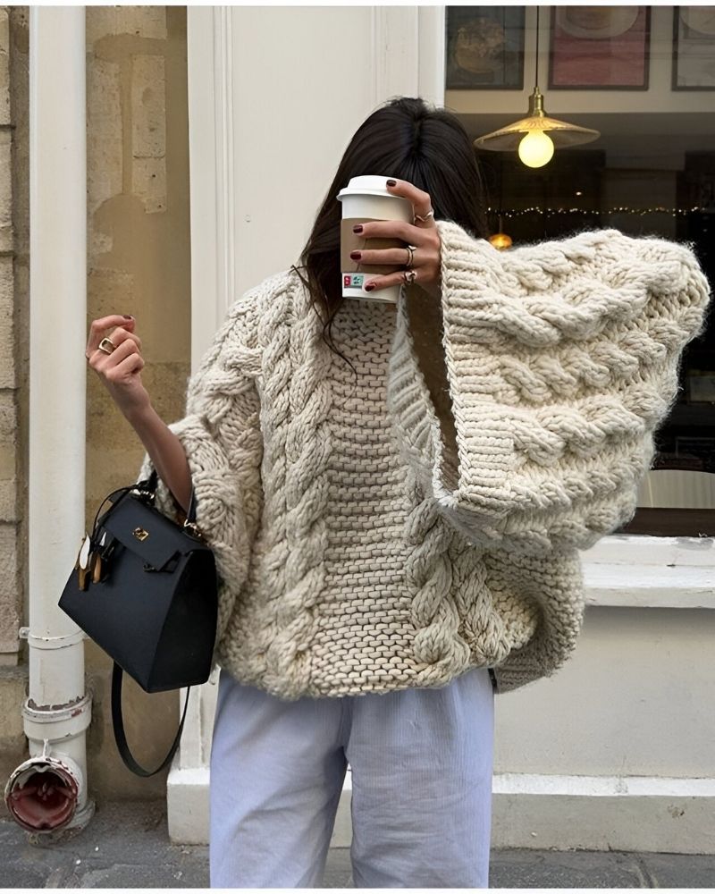 Plus Size Sweater Cozy Knit
