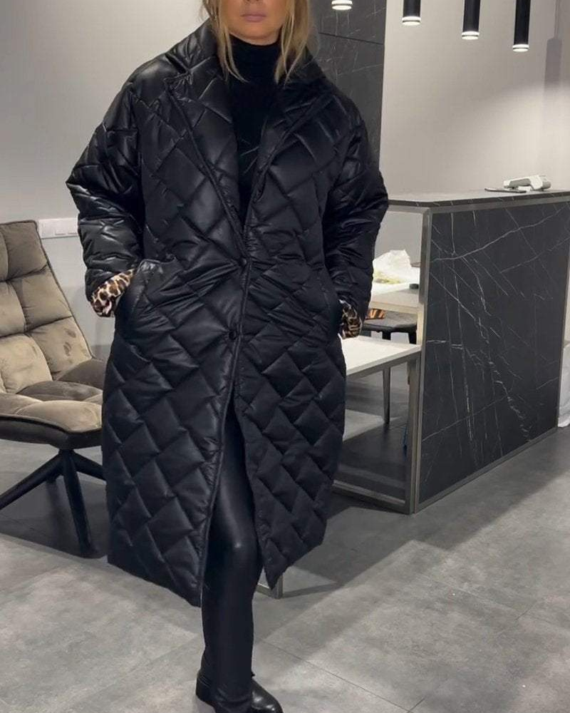 Comfortable Cotton Mid-Length Relaxed Fit Coat