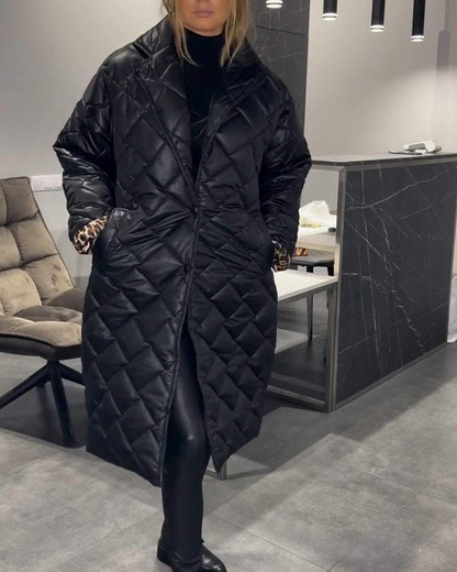 Comfortable Cotton Mid-Length Relaxed Fit Coat