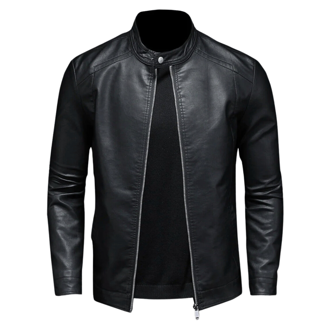 Stylish Men's Leather Biker Jacket