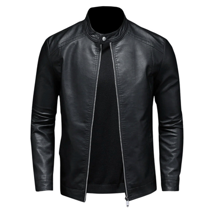Stylish Men's Leather Biker Jacket