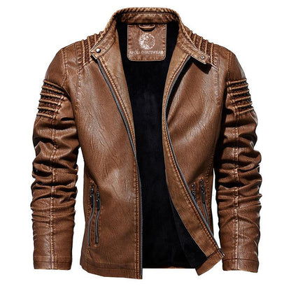 Elegant Leather Jacket Outdoor Robust