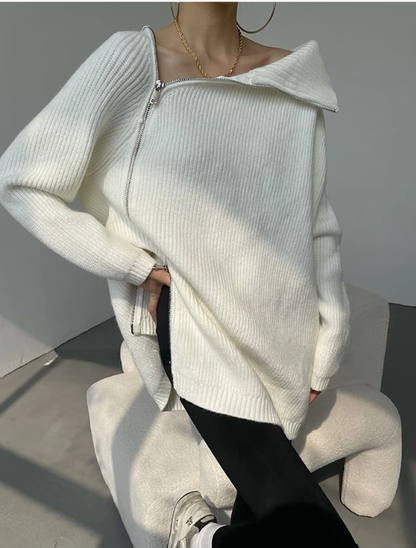 Stylish Pullover Mit Stehkragen - IdealeKleiden