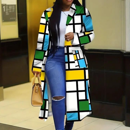 Colorful women's coat autumn model