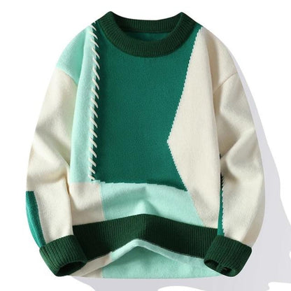 Fashionable Knitted Pullover Men's Designer Look