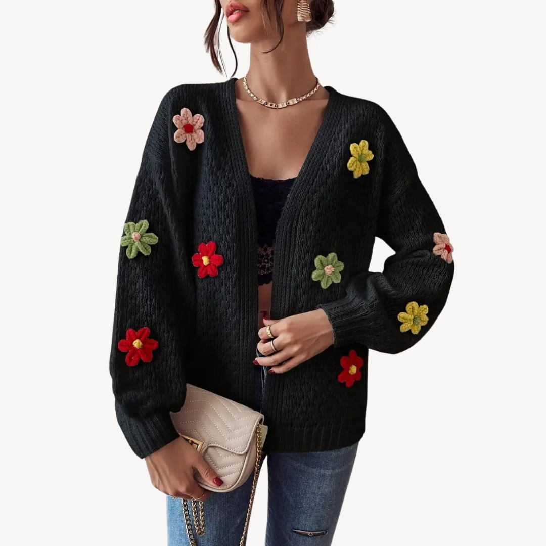 Elegant Floral Cardigan for Women