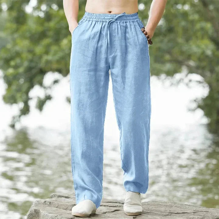 Men's Linen Pants Summer Casual