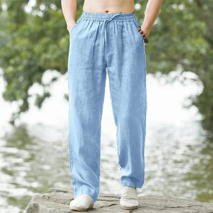 Men's Linen Pants Summer Casual