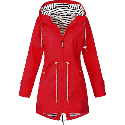 Leichte Damenjacke Kapuzen Outdoor