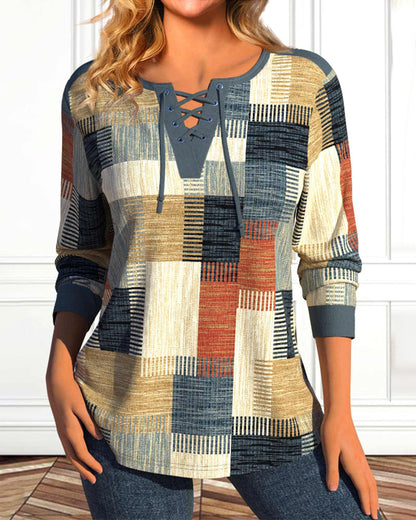 Stylish Dress with Geometric Pattern