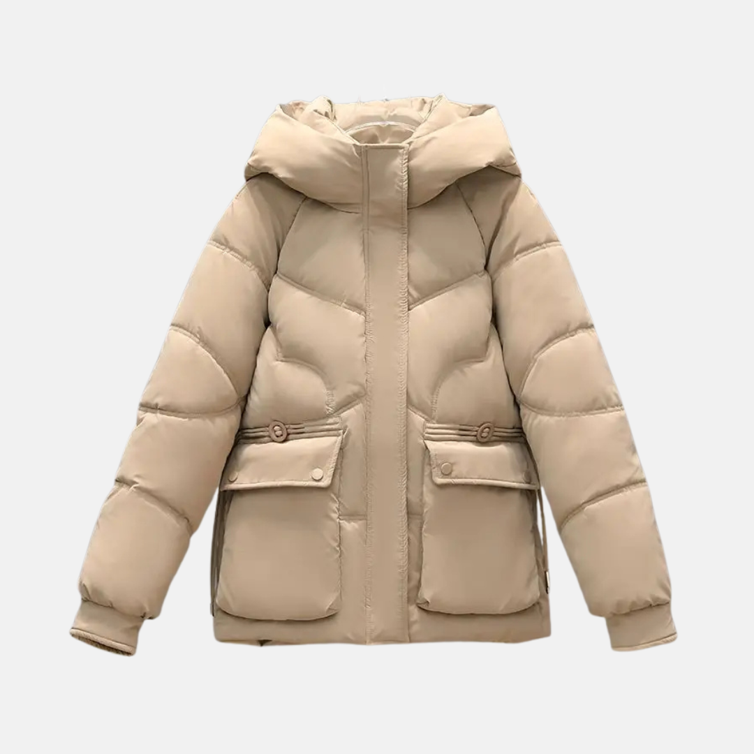Women's Relaxed Fit Hooded Puffer Jacket