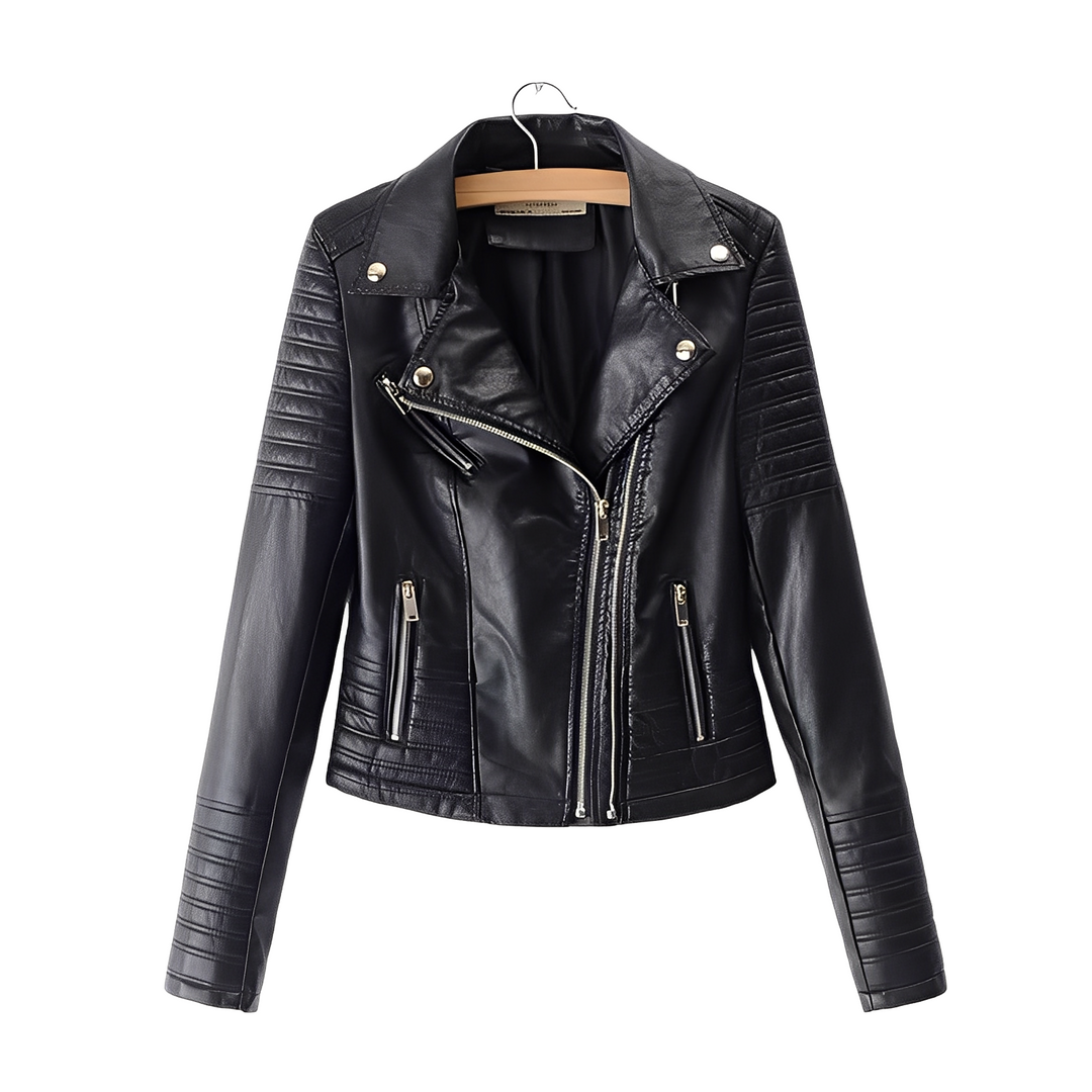 Chic Leather Coats Women Slim Fit Design